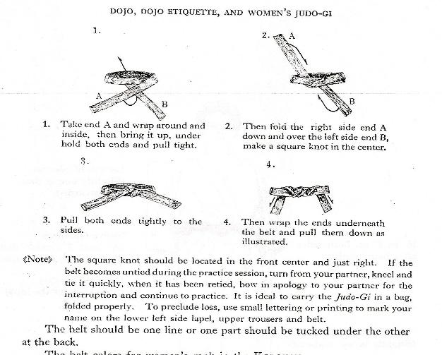 Martial Arts Judo How To Tie Your Belt